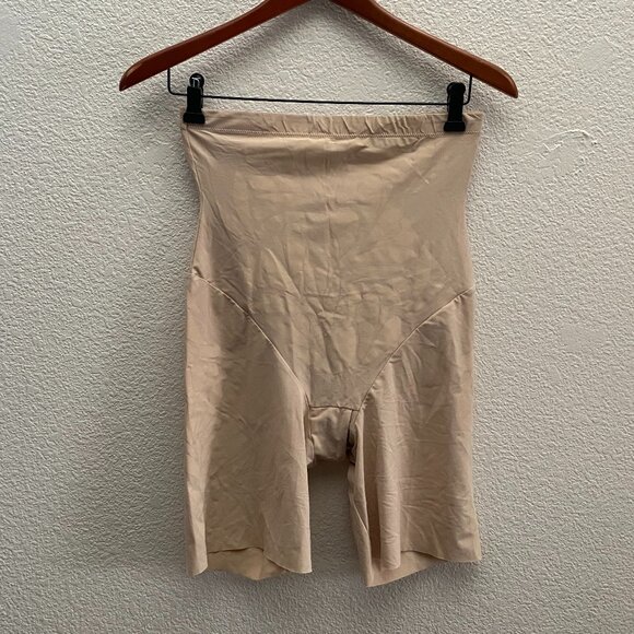 Maidenform Shapewear LYCRA Fitsense Hi-Waist Sculpting Thigh Slimmer Large EUC - Picture 1 of 3